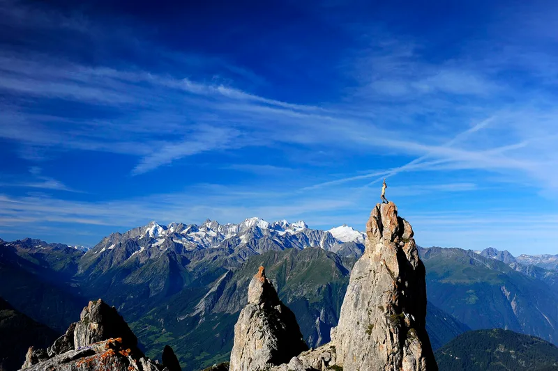 Pierre Avoi above Verbier