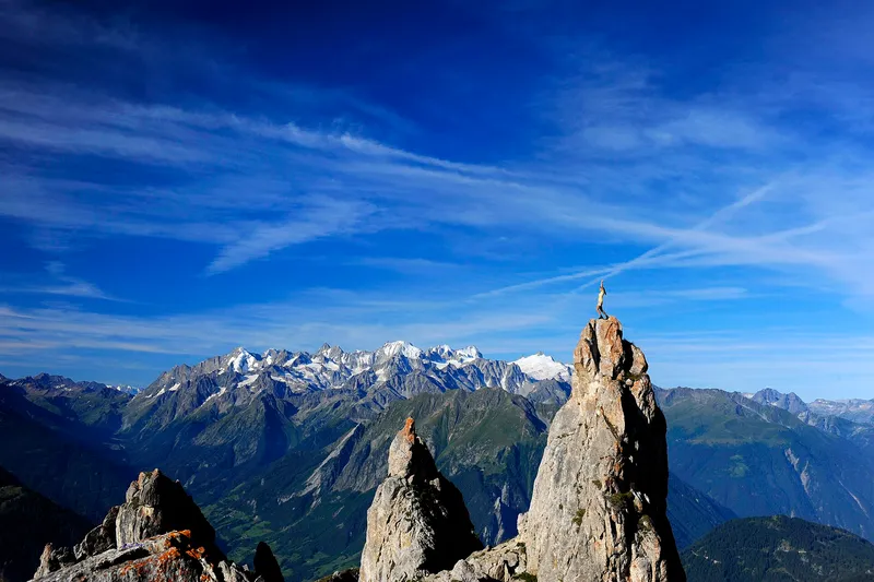 Pierre Avoi above Verbier
